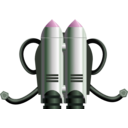 download Individual Jet Pack clipart image with 270 hue color