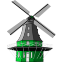 download Windmill clipart image with 135 hue color