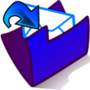 download Folder Inbox clipart image with 180 hue color