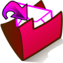 download Folder Inbox clipart image with 270 hue color