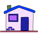 download My House clipart image with 225 hue color
