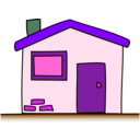 download My House clipart image with 270 hue color