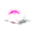 download Weather Icon Cloudy clipart image with 270 hue color