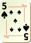 Ornamental Deck 5 Of Spades