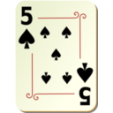 Ornamental Deck 5 Of Spades