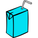 download Juice Box With Straw clipart image with 135 hue color