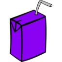 download Juice Box With Straw clipart image with 225 hue color