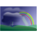 download Rainbow clipart image with 45 hue color