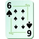 download Ornamental Deck 6 Of Spades clipart image with 90 hue color