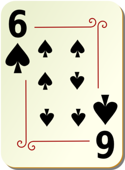 Ornamental Deck 6 Of Spades