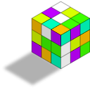 download Rubiks Cube clipart image with 45 hue color