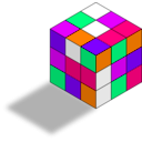 download Rubiks Cube clipart image with 270 hue color