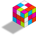 download Rubiks Cube clipart image with 315 hue color