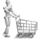 download Roboshopper clipart image with 180 hue color