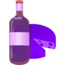 download Wine And Cheese clipart image with 225 hue color