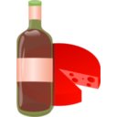 download Wine And Cheese clipart image with 315 hue color