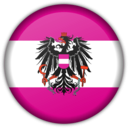 download Austrian Flag Button clipart image with 315 hue color