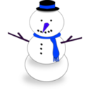 download Snowman clipart image with 225 hue color