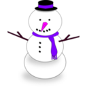 download Snowman clipart image with 270 hue color