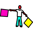 download S Semaphore clipart image with 315 hue color