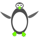 download Tux clipart image with 45 hue color