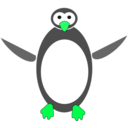 download Tux clipart image with 90 hue color