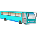 download Bus clipart image with 180 hue color