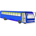 download Bus clipart image with 225 hue color