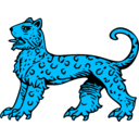 download Leopard Passant clipart image with 135 hue color