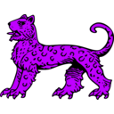 download Leopard Passant clipart image with 225 hue color