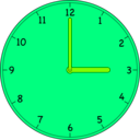 download Clock clipart image with 90 hue color