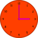 download Clock clipart image with 315 hue color