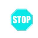 download Stop Sign clipart image with 180 hue color