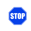 download Stop Sign clipart image with 225 hue color