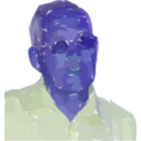 download Grandpa clipart image with 225 hue color