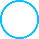 download Blue Circle clipart image with 315 hue color