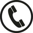 download Phone Icon clipart image with 180 hue color