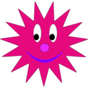 download Sun clipart image with 270 hue color