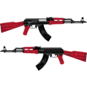 download Ak 47 Rifle clipart image with 315 hue color