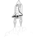 download Shuttle Launch Iss Activity Sheet P2 clipart image with 45 hue color
