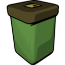 download Trash Can clipart image with 45 hue color