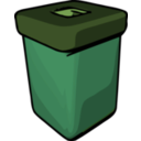 download Trash Can clipart image with 90 hue color