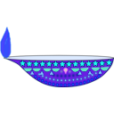 download Diwali Lamp clipart image with 180 hue color