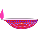 download Diwali Lamp clipart image with 270 hue color