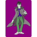 download Punk Vampire clipart image with 270 hue color