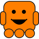download Friendly Robot clipart image with 270 hue color