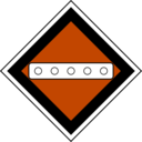 download Gd 21 Sign Temporary Sign Lower Pantograph clipart image with 180 hue color
