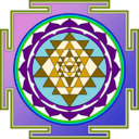 download Sri Yantra clipart image with 45 hue color