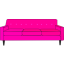 download Purple Sofa clipart image with 45 hue color