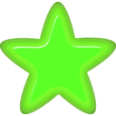 download Yellow Star clipart image with 45 hue color